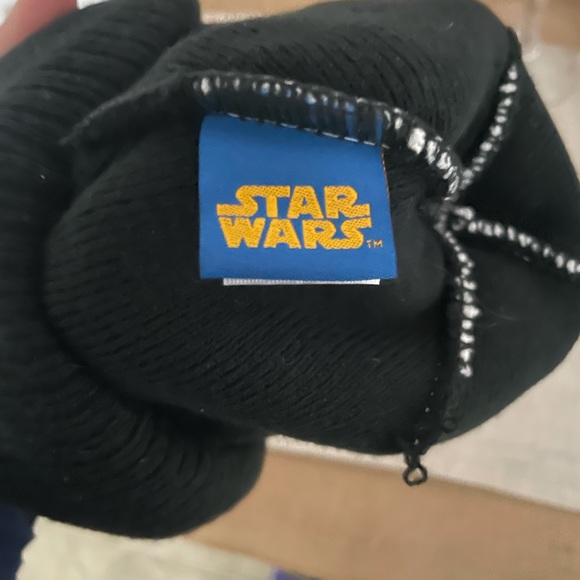 Star Wars Black White Puff Top Beanie - Picture 3 of 3